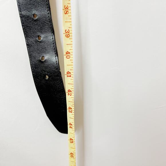 MICHAEL Michael Kors Black Leather Belt Size Large - Picture 12 of 14